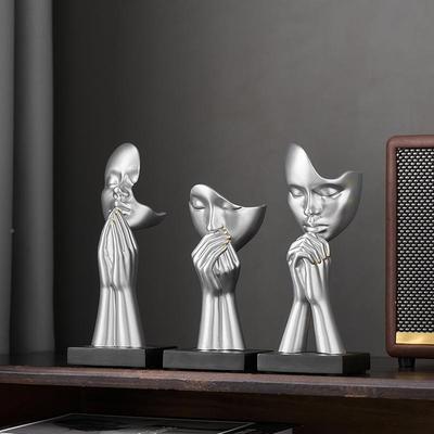 式工艺品术件简约抽象人摆物雕SHBA3178塑办公客厅欧雕塑艺品装饰