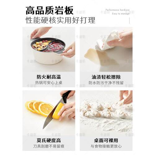 ?餐实木岛功能台桌可伸缩折叠餐边多柜一体家用DSY-915移动原木风