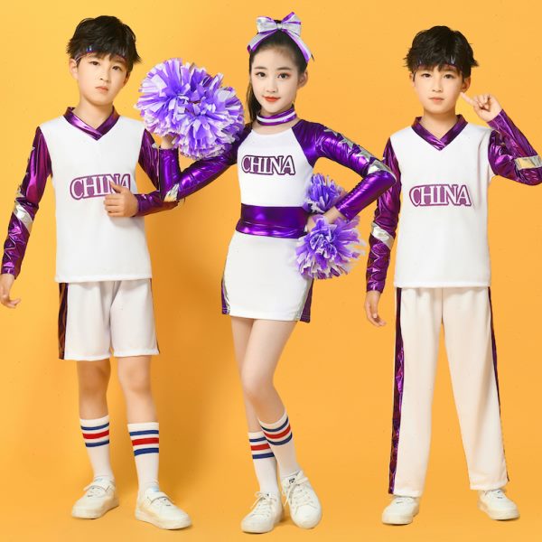 小学生啦啦队演出服儿童男女比赛服学校运动会开幕式健美操团体服