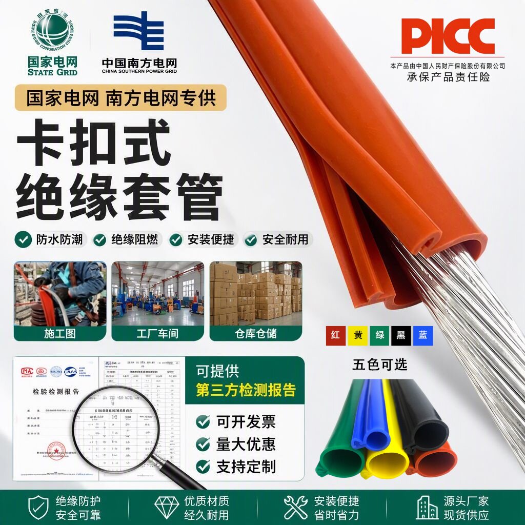 [爆！限时折扣]卡扣式绝缘套管图片