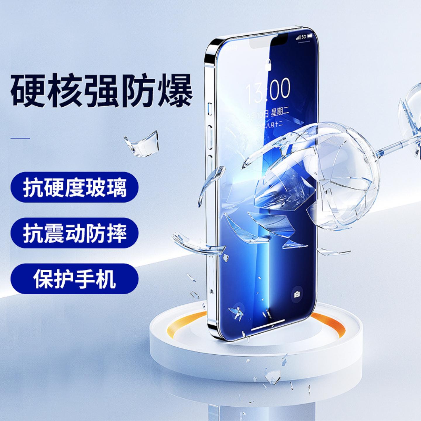 苹果17钢化膜防窥无尘盒装