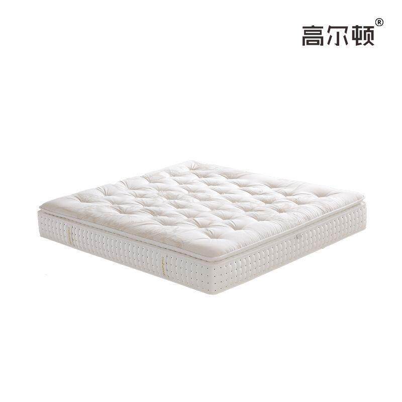 高端轻奢零压纯手工拉扣床垫厚家用酒店分体式双层独立弹簧床垫