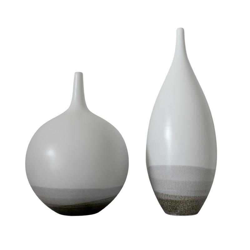 中式禅意陶瓷插花花瓶简约时尚干花器客厅餐桌家居软装饰品