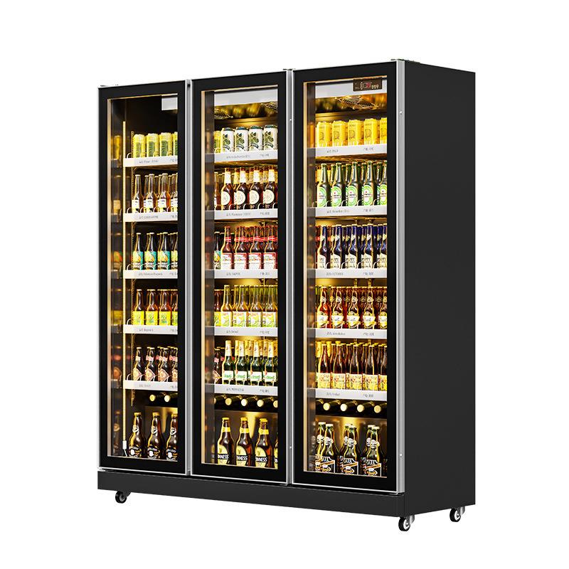 啤酒柜饮料展示柜酒水展示柜冷藏保鲜柜网红冰柜商用冷柜酒吧冰箱