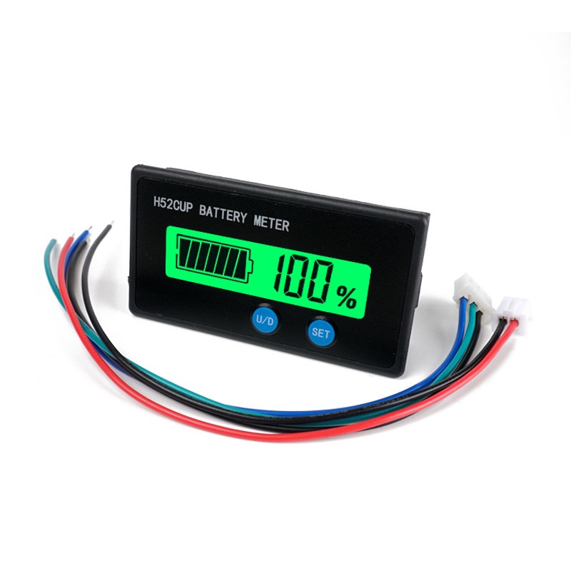 H52CT 铅酸电瓶锂电池百分比电压电量显示器  TTL通讯 RS485接口