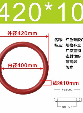 硅胶O型密封圈外径415/420/425/430/435/440/445/450/455/460*10