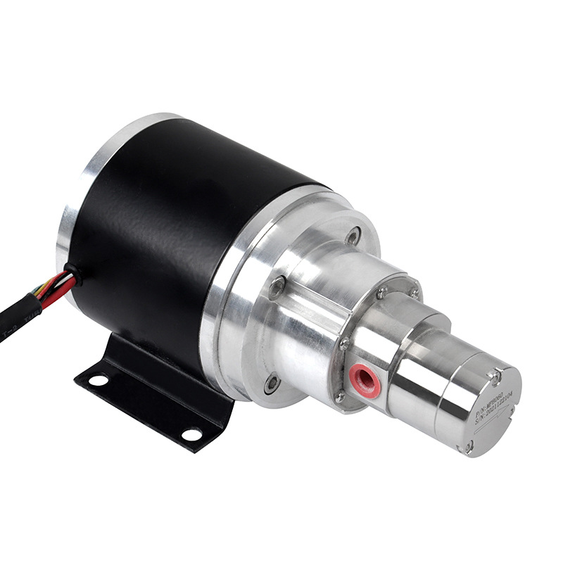 速发不锈钢齿轮泵驱动一体无刷计量泵可调速电机24v直流无刷水泵