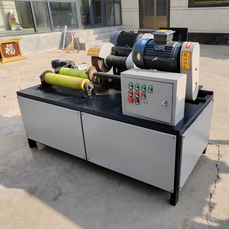 内圆无心外圆抛光机小型不锈钢管打磨机去毛刺镜面拉丝除锈一体机