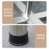 304不锈钢折叠桌腿餐台脚架户外圆桌圆台支架加厚金属饭桌桌腿