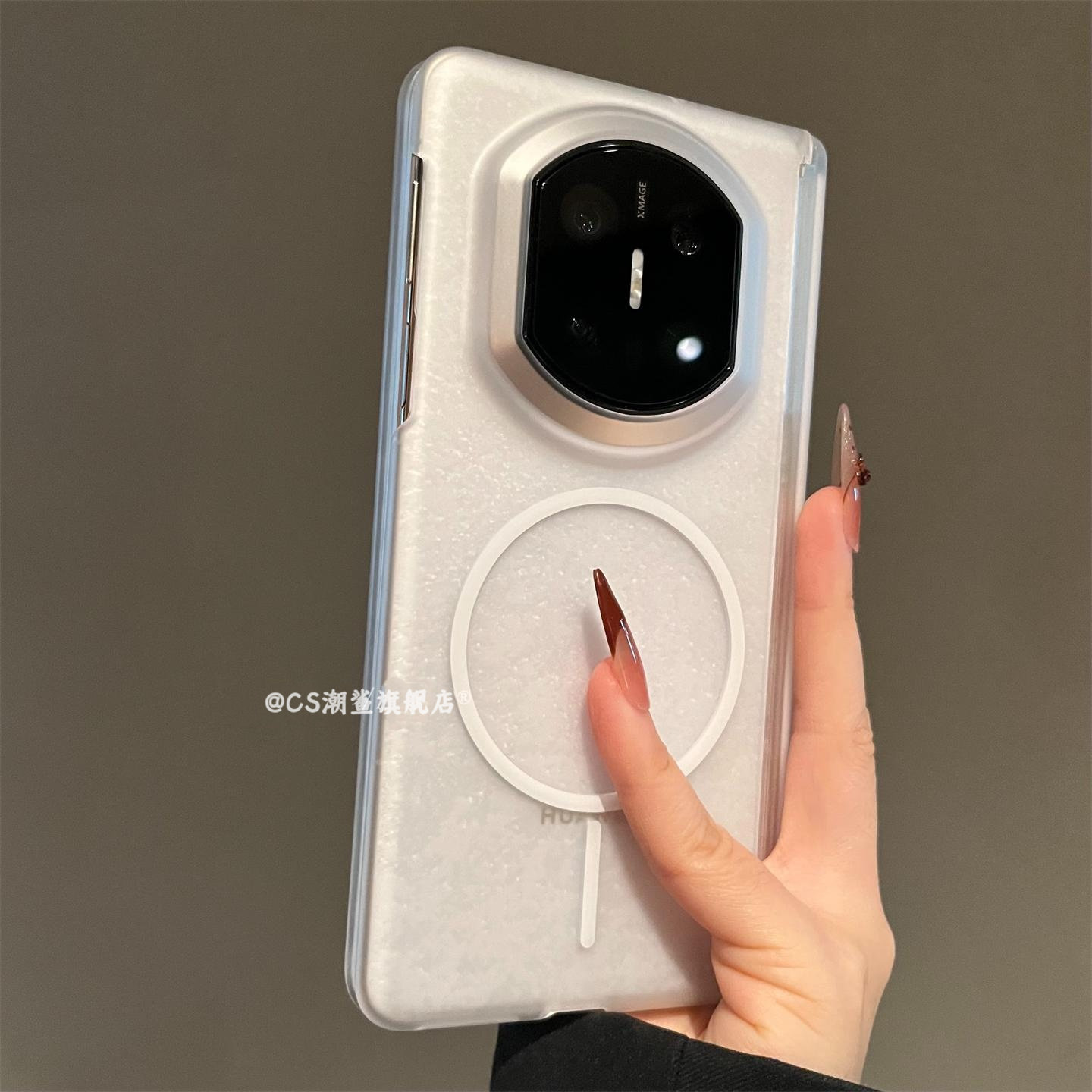 带前框冰雾磨砂磁吸适用于