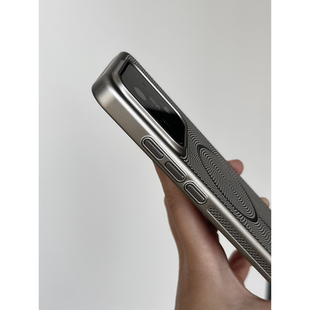 蜂窝pura80超薄高级 60pro 极简灰调美学钛灰色金属漆Beats细圈磁吸散热网壳适用小米15 14手机壳华为mate70