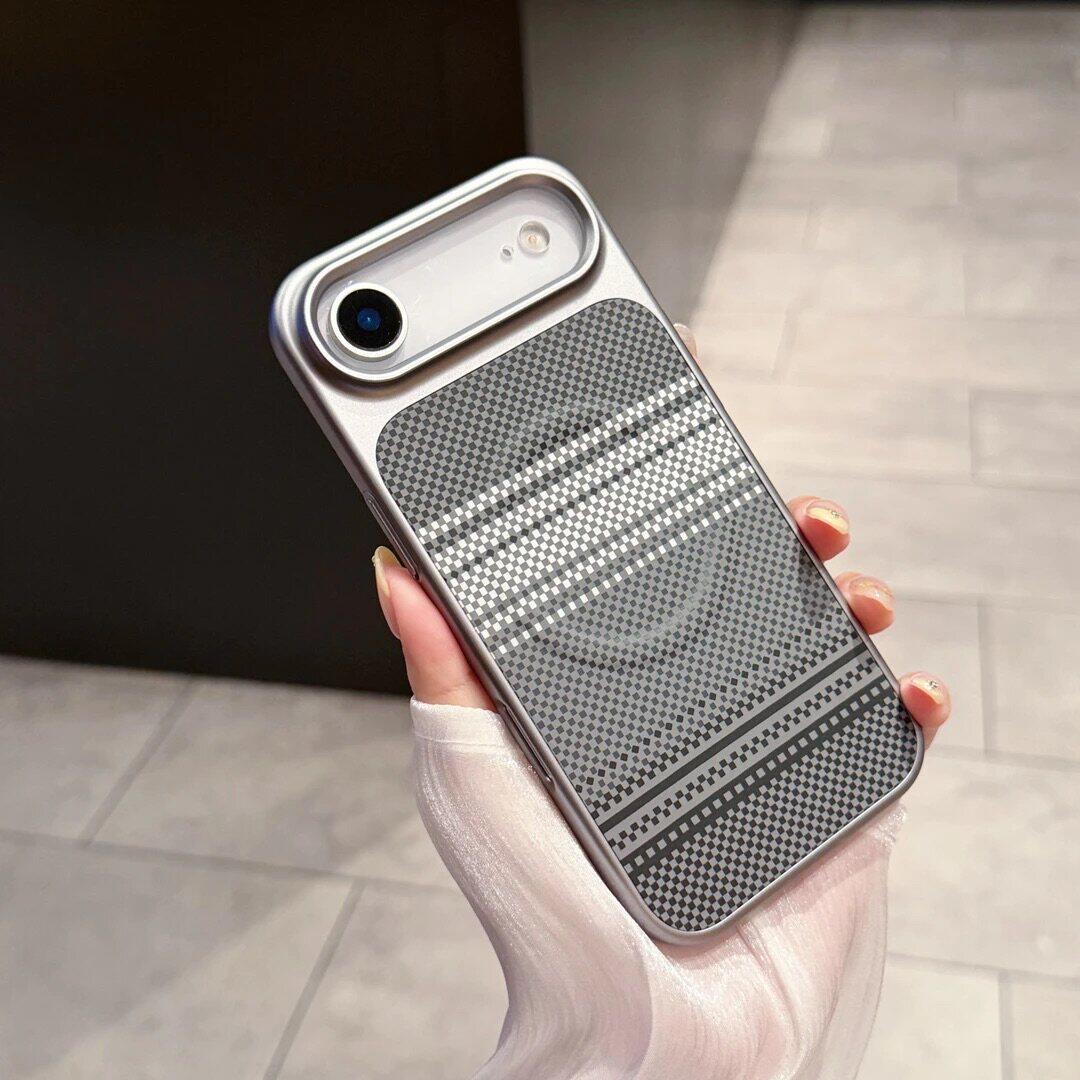 凯夫拉纹秒变17磁吸适用苹果Air手机壳iPhone17promax钛金属漆16Pro新小米17ultra硬15pro黑灰轻奢电镀保护套