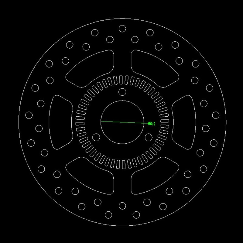 摩托车电动车刹车盘浮动盘碟盘 设计 ABS齿圈定做 240外50内50齿