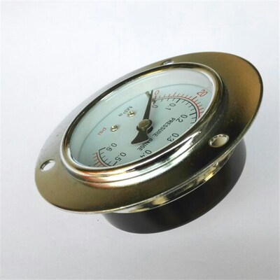 轴向带边压力表 Y-60ZT 0-0.6mpa 80psi 螺纹zg1/4 pressuregauge