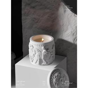 帕特农神庙香薰蜡烛礼盒送女生日礼物小众高级摆件香氛伴手礼卧室