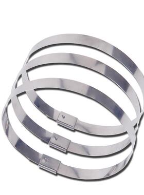 304不锈钢扎带自锁10mm12MM金属耐高温扎丝抱箍高强度户外收紧器