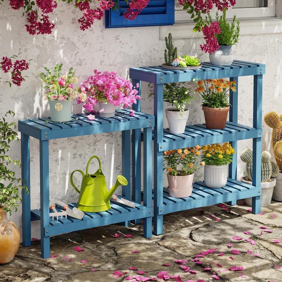 室内阳台实木质花架落地式木制多层多肉花盆植物花卉养花架子客厅