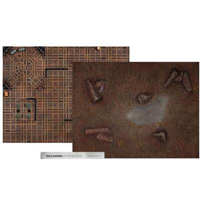 战锤40K 十版 利维坦 地形纸板*2 30*22.4英寸 组合装 每份两张