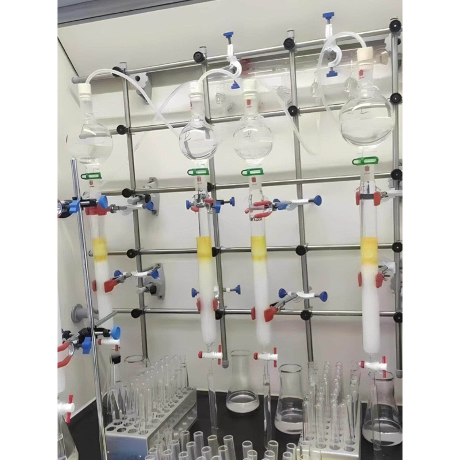 通风橱网格架通风柜合成架双排管固定架不锈钢材质玻璃纤维棒材质