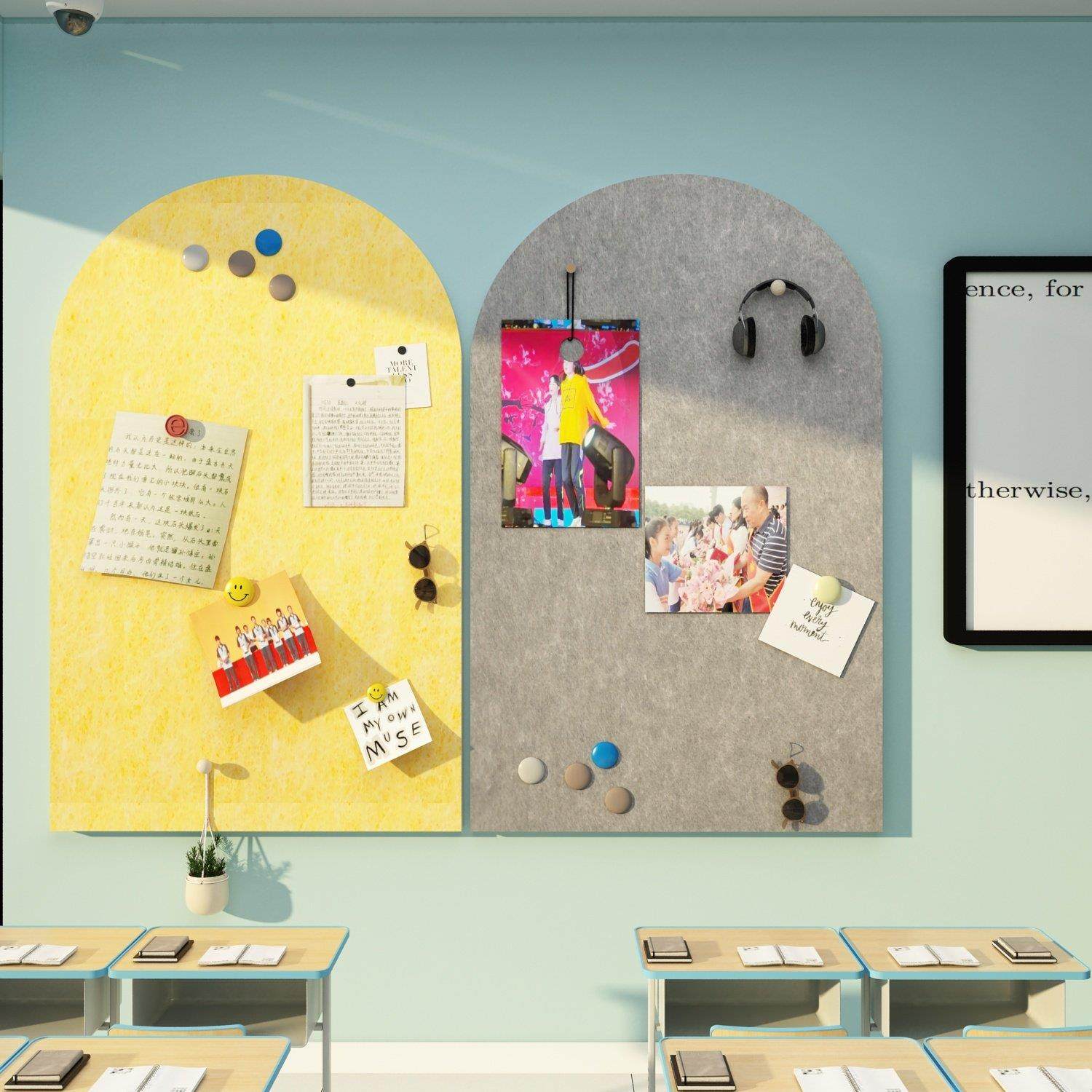 班级布置教室装饰学习园地毛毡板文化墙公告栏照片展示荣誉贴纸画,家居饰品,文化墙贴,淘宝优惠券,粉丝福利购,淘宝优惠卷