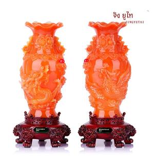 龙凤花瓶一对室内客厅家庭电视柜酒柜餐桌装饰品结婚礼物工艺摆件