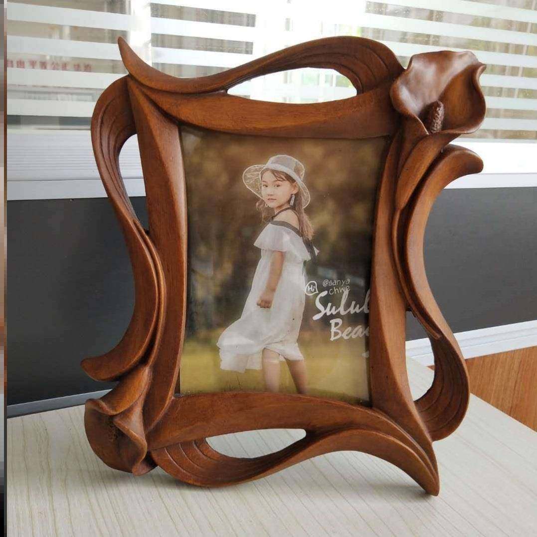 欧式7寸高端树脂摆台+玻璃横竖版相框婚纱照结婚礼品照相馆相框创