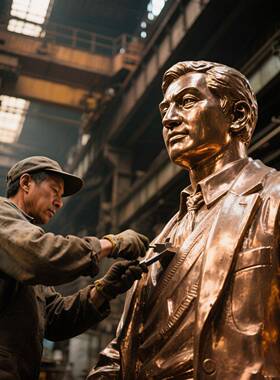 父母亲人去世纪念铜像定制真人肖像半身名人雕像铸造手工雕塑摆件