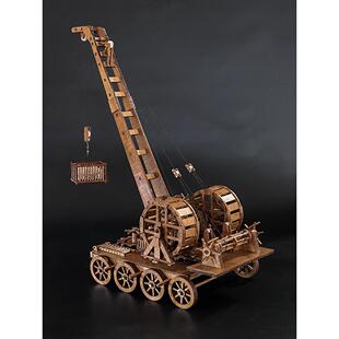 微模搞笑古鹤古鹤古战车困难木制拼图饰品，缓解压力作为礼物送给