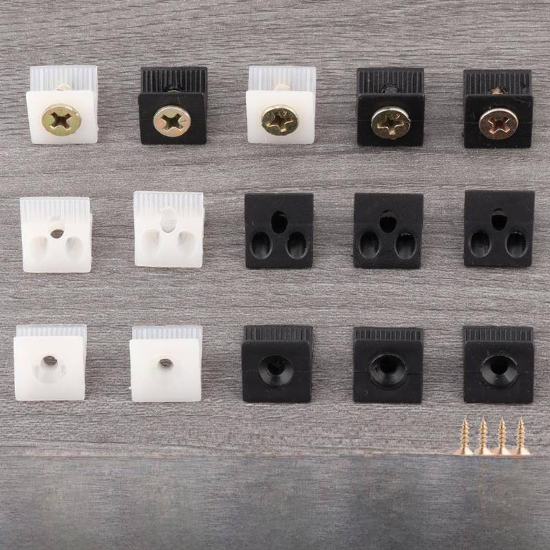 家具后板扣45度支架配件固定柜衣柜隔断小角码塑料后扣货架拖