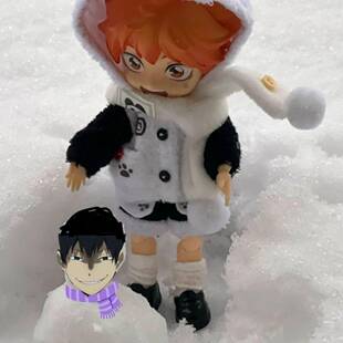 全套日向翔阳ob11娃娃排球少年bjd素体娃衣手办现货全套整娃