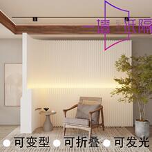 纸屏风隔断板墙办公室客厅美容院分隔神器背景假墙免打孔简易自装