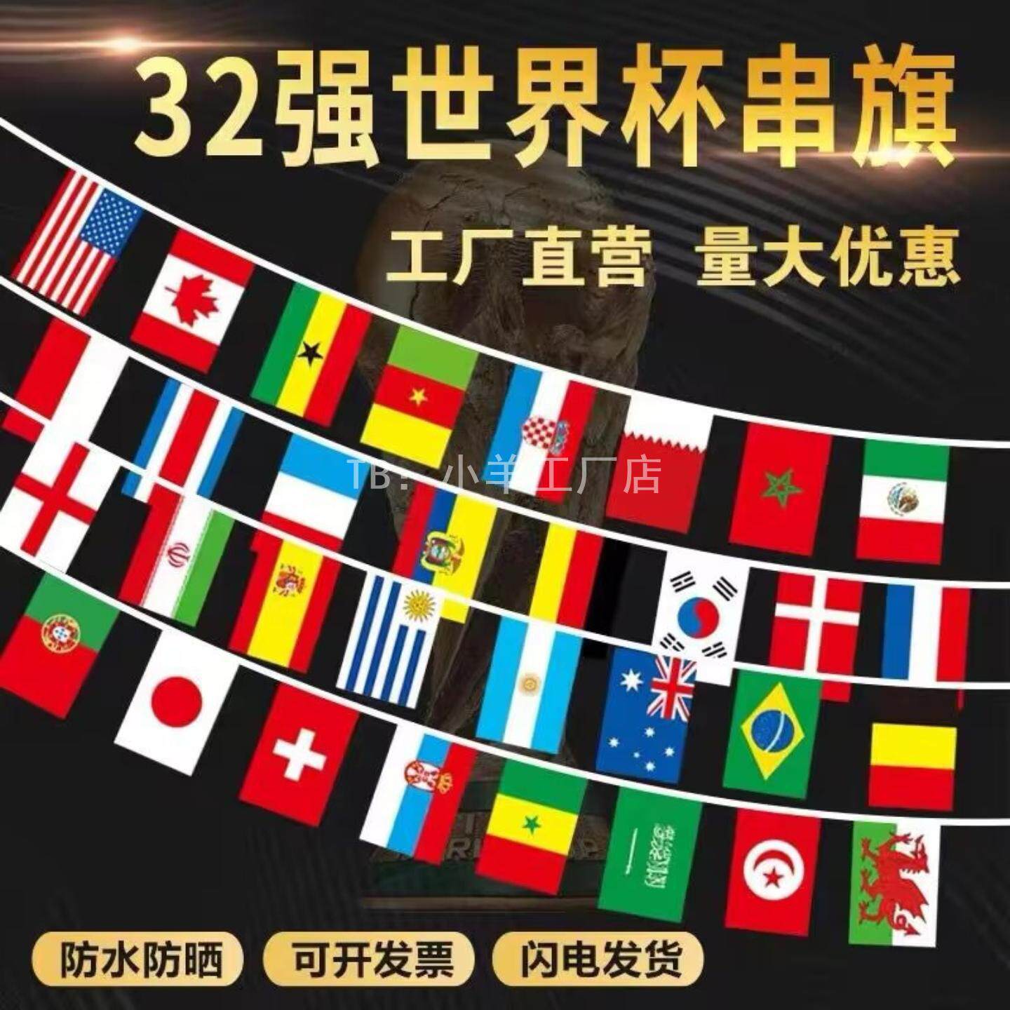 世界各国串旗7号8号世界杯悬挂