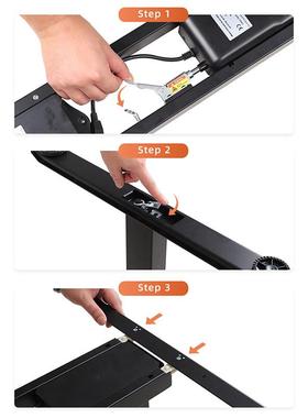 NATE双机升动电升降桌架快装降桌腿工电作台小户型智能电动升降桌