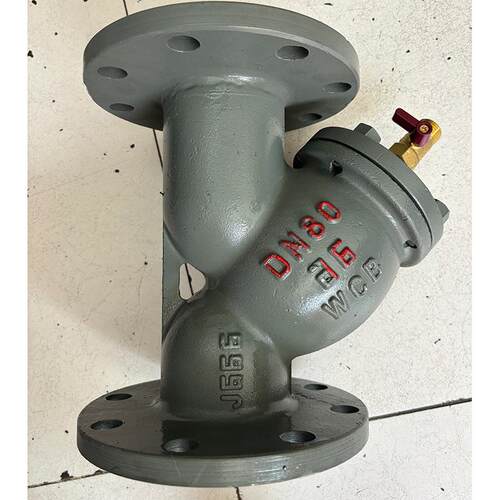 兰GL41H-16铸钢过器法Y型滤过滤器带排污口过滤G器厂家供应天津L4