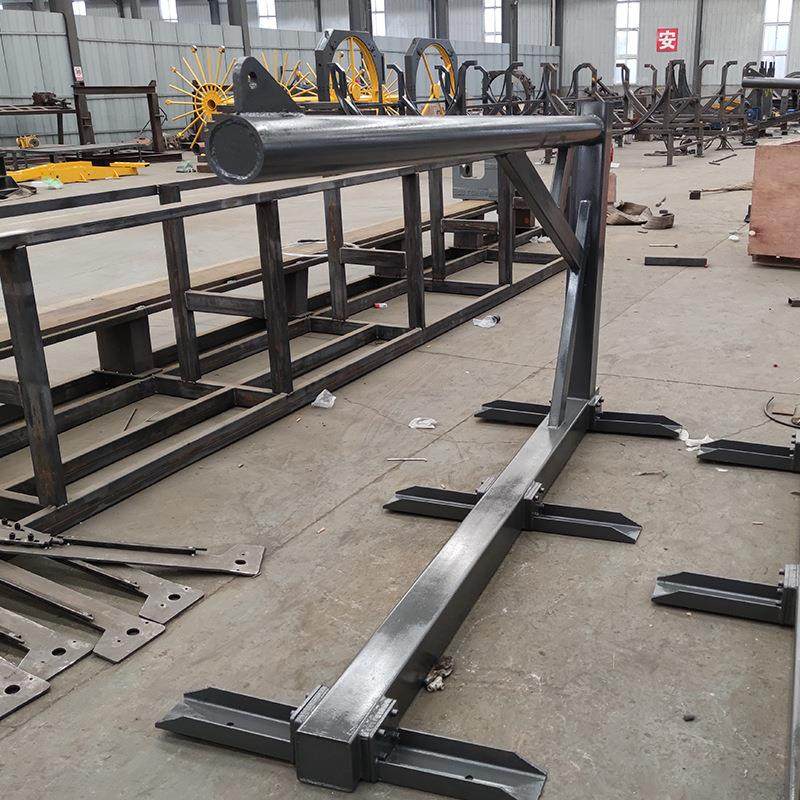 厂现卧式钢货筋放线机架弯箍家机调直用放钢筋盘架子