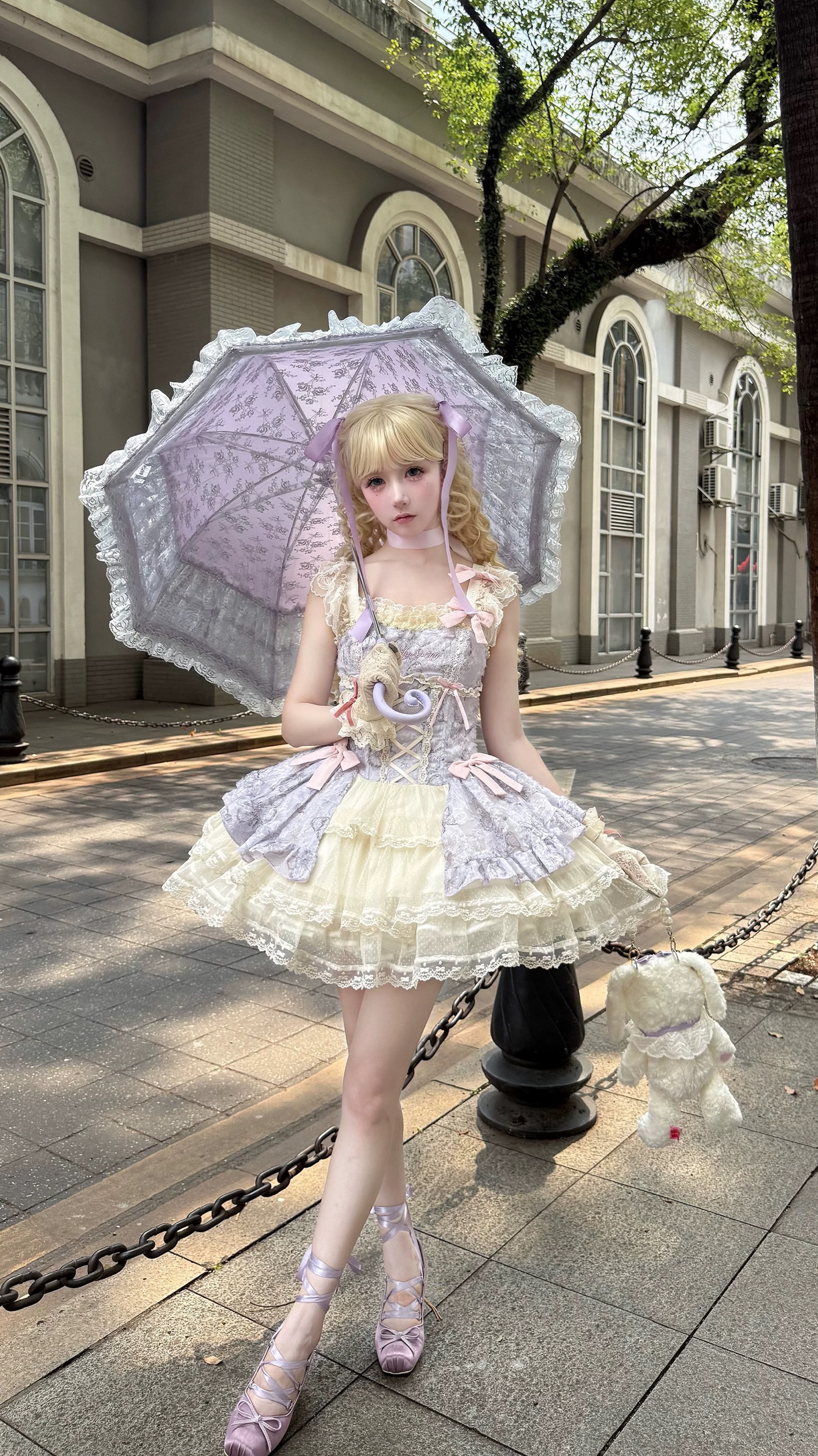 夏时蝶Lolita芭蕾风洛丽塔短裙jsk公主裙生日礼服成人礼甜美短裙