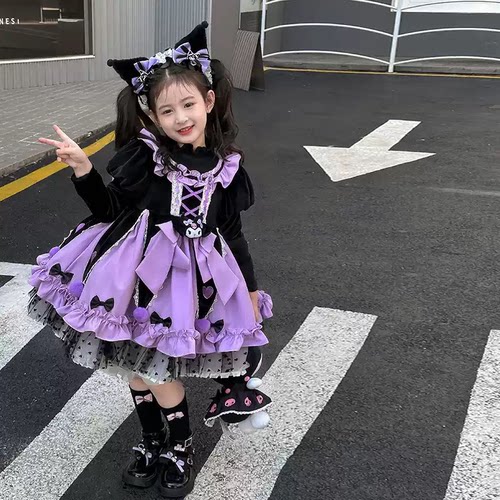 女童洛丽塔公主裙秋冬万圣节