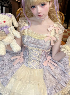 紫色仲夏夜芭蕾风doll感lolita裙绝美生日裙礼服洛丽塔公主裙洋装