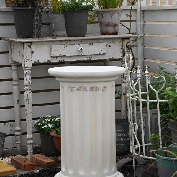 欧式罗马柱花盆底座创意花园阳台装饰露台户外摆件庭院布置花架