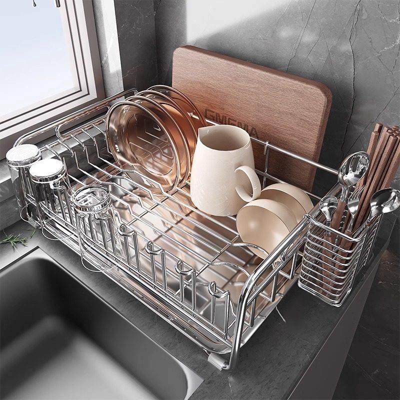 304不锈钢碗碟收纳层架碗架沥水架多功能放碗盘碗筷厨房水槽置物,厨房/烹饪用具,碗架,淘宝优惠券,粉丝福利购,淘宝优惠卷