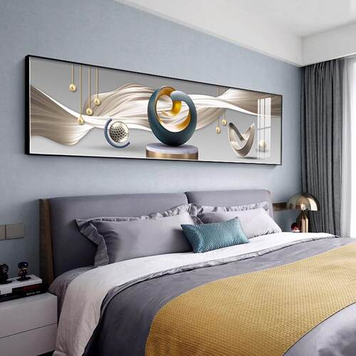 源头工厂卧室简约现代横幅装饰画