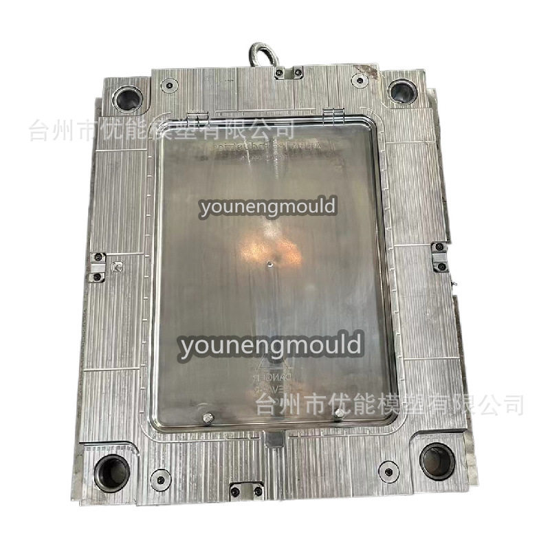 自动注塑运输周转箱工具箱板条箱模具718h P20金属塑料箱盖子模具