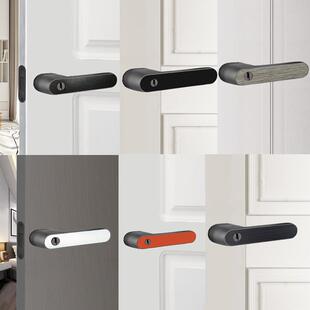 生态门锁极简静音磁吸锁具卧室房间实木门把手家用房门锁金色套装