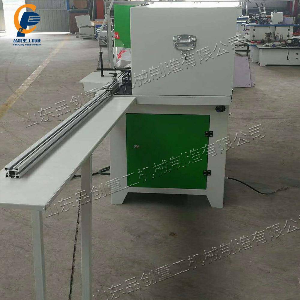 小型双头锯切角机木板铝材合金制品切角工具相框门窗封边设备