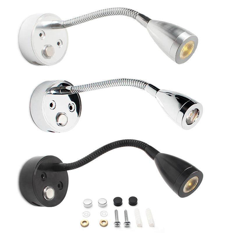 12V10-30VLED房车灯游艇船阅读灯触摸调光调色USB充电口热销