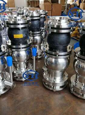 304不锈钢一体阀卫生级一体阀带软连接焊接DN50蝶止一体阀57*3