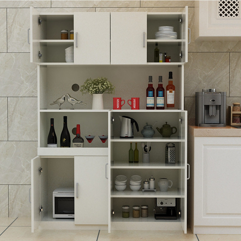 创意简约餐厅边柜美式橱柜厨房碗柜酒柜微波炉架子收纳柜储物柜子