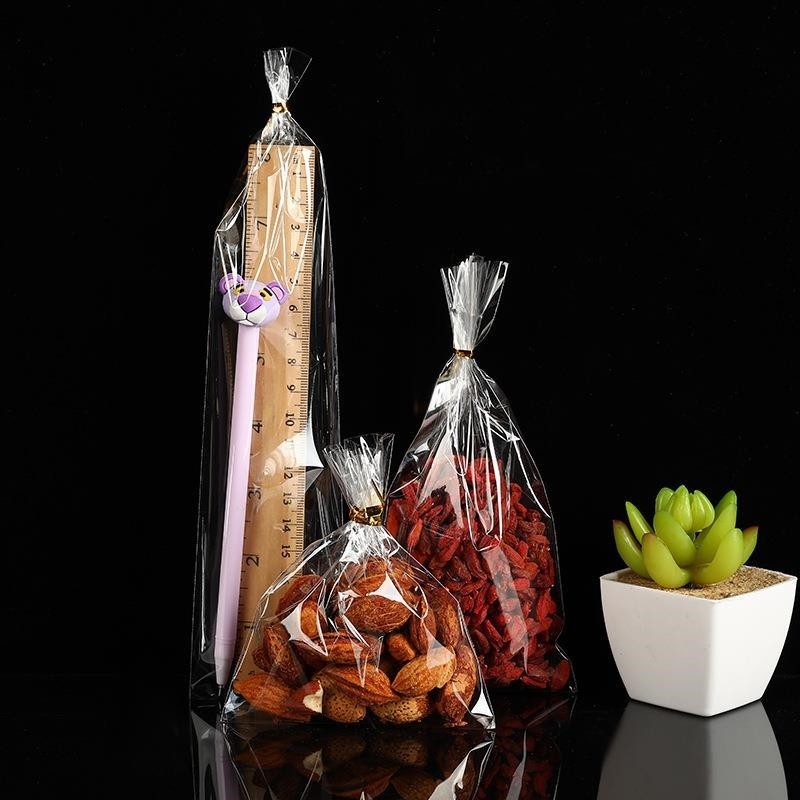 OPP细长条糖葫芦流苏卡片高透明平口袋首饰品开口敞口薄膜袋竹签