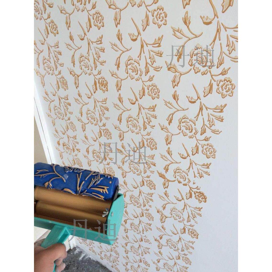 水性幻彩闪光漆液体壁纸滚筒印花漆墙纸漆水性金属漆耐擦洗不掉