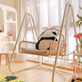 室外秋千阳台单人家用摇篮椅双人摇椅网红客厅室内吊篮藤椅吊椅